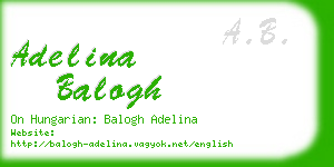 adelina balogh business card